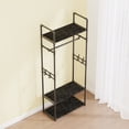 thumbnail image 4 of Multifunctional Coat Rack And Shoe Organizer For Space Saving Storage Entryway Bedroom Hanging Storage Capabilities, 4 of 10