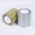 thumbnail image 2 of ShenMo 20 Rolls 1.5cm Gold and Silver Ribbon Wholesale Gift Box Packaging Ribbon Gold Cake Box Ribbon, 2 of 5
