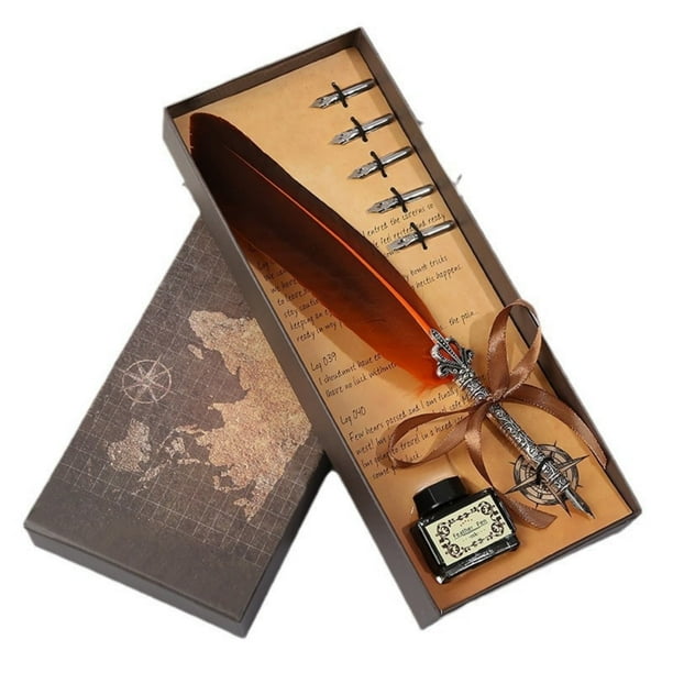 Estuche de regalo con bolígrafo creativo Map C Rown F Eather