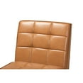 thumbnail image 5 of Baxton Studio Sanford Mid-Century Modern Tan Faux Leather Upholstered and Walnut Brown Finished Wood Dining Chair, 5 of 7