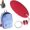 Red, variant on Floating Keychain Portable Oval Boat Key Chain - Decorative Pendant for Lake Car Surfing Swim Sports Kayak Beach Pool