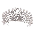 thumbnail image 4 of HEALEEP 1Set Bridal Tiara Rhinestone Crown 5.7x4.7x2.6in for Bride Photography Props Wedding Accessories, 4 of 8