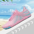 thumbnail image 4 of ZUTY Water Shoes for Women Barefoot Adult Quick Dry Aqua Socks Lightweight Swim Shoes for Surfing Swimming Beach Sports Kayaking Diving Non Slip Design Pink 6 Size, 4 of 6