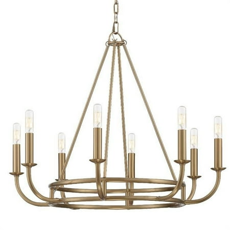 

Crystorama Lighting BAI-A2108-AG Bailey - 8 Light Chandelier Aged Brass Finish