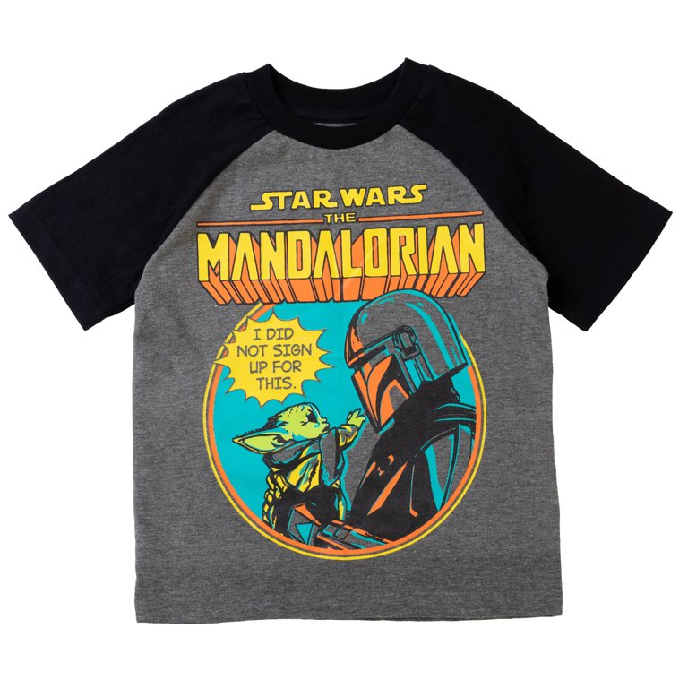 Star Wars The Mandalorian The to Kid Kid Pack Child Little Little Boys 3 Big T-Shirts