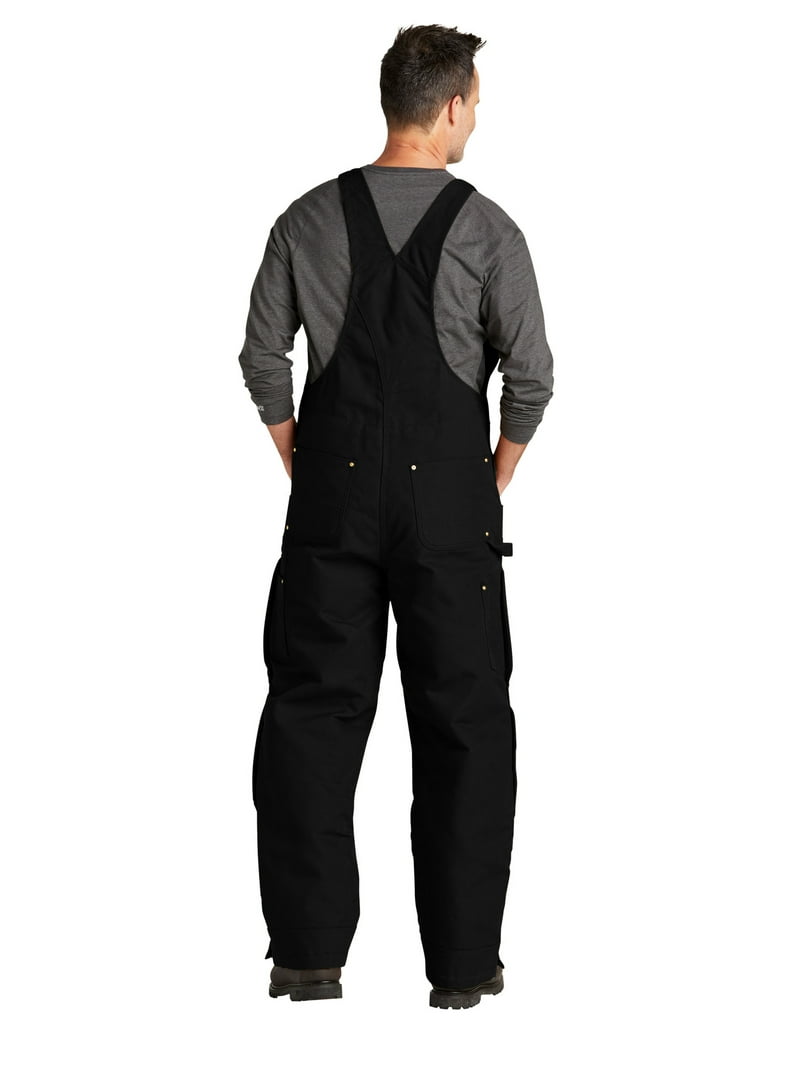 Carhartt Men's Firm Duck Insulated Bib Work Overalls Black LS US Carhartt Men's Firm Duck Insulated Bib Work Overalls Black LS US