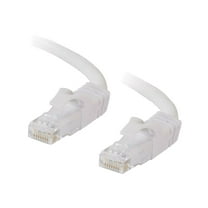 C2G Cat6 Booted Unshielded (UTP) Network Patch Cable - Patch cable - RJ-45 (M) to RJ-45 (M) - 2 m - UTP - CAT 6 - molded, snagless, stranded - white