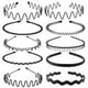thumbnail image 1 of Diadema con ondas de hierro para hombres y mujeres, diadema deportiva invisible coreana, flequillo, horquilla rota, horquilla, 1 of 6