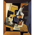 thumbnail image 2 of Gris, Juan 20x24 White Modern Wood Framed Museum Art Print Titled - A Violin and Glass, 2 of 4