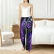 thumbnail image 4 of Balery Purple Plant White Tiger Pantalones de pijama para mujer, pijamas ultraligeros, pantalones de estar por casa-Large, 4 of 6