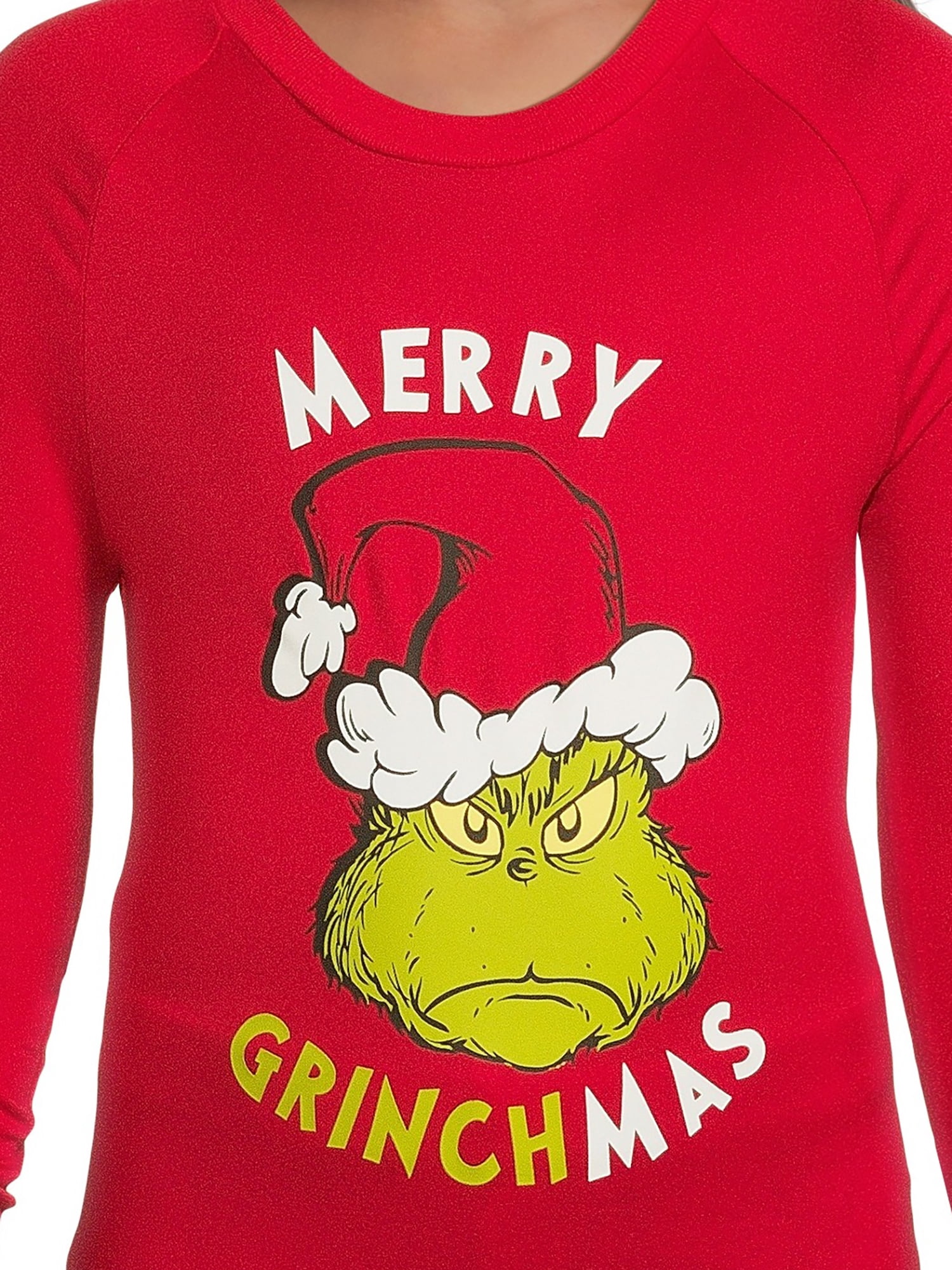 Dr. Seuss Unisex Kids Grinch Matching Family Pajamas Set, 2-Piece, Sizes 6-12