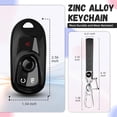 thumbnail image 3 of Key Fob Cover Compatible with Fit for Buick Envista Enclave Encore GX Verano Regal Lacrosse Keychain Case Holder Protector,Black, 3 of 6