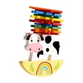 thumbnail image 1 of Siruishop Wooden Stacking Blocks Balance Game Travel Toy Early Learning Montessori Balance, 1 of 8