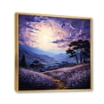 thumbnail image 2 of Designart "Lavender Enchanting Lavender Painting III" Landscapes Floater Framed Canvas Art Print, 2 of 7