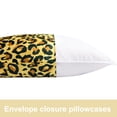 thumbnail image 3 of Flxxie Satin Standard Pillowcases Set of 2, 20x 26 inch, Yellow Leopard, 3 of 5