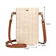 thumbnail image 5 of Mini Bandoleras Paja Verano para Mujer Cartera Tejida para (beige Con Hebilla), 5 of 9