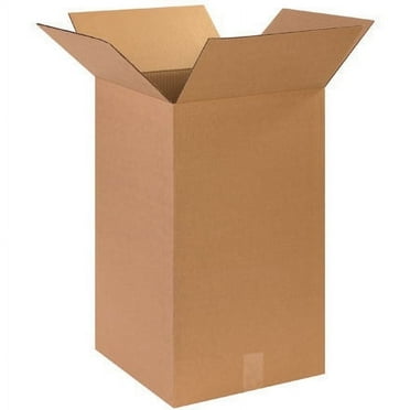 14 x 14 x 24 Tall Corrugated Boxes, Brown Shipping/Moving Box ECT-32 15 Boxes
