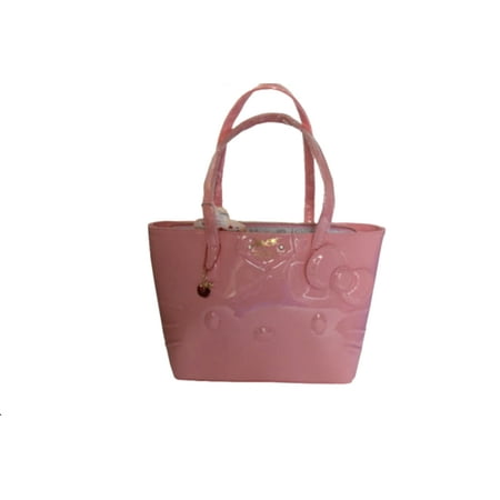 Hello Kitty Large Light Pink Patent Leather Sanrio Shoulder Bag Hk