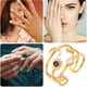 thumbnail image 2 of Anillo celestial con sol, luna y anillo, joya de ópalo dorado, anillo con cuerpo celeste, regalo de cumpleaños para mujeres, regalo de San Valentín para hombres y mujeres, 2 of 6