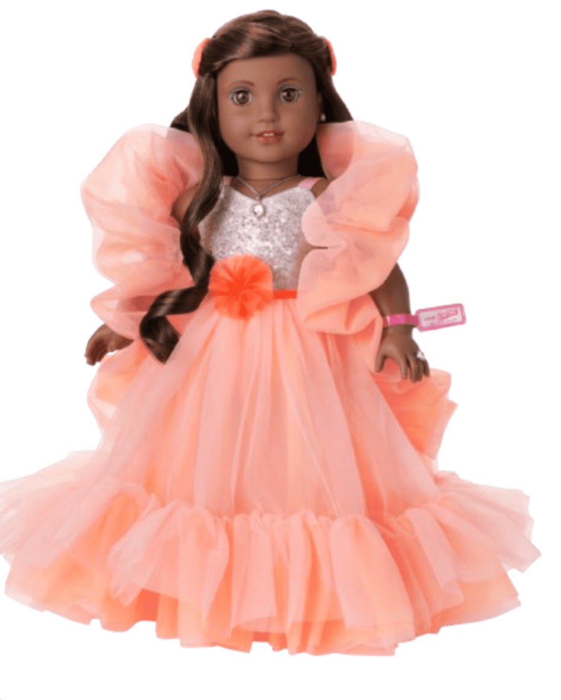 American Girl Peaches &rsquo;n Cream Barbie Collector Dark Brown Hair Doll New w Box