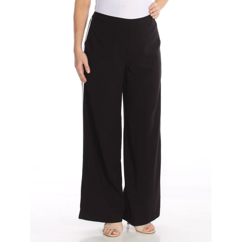 Kensie - KENSIE Womens Black Striped Wide Leg Pants Size: L - Walmart ...