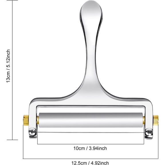 Handheld Cheese Slicer Stainless Steel 3 Wires Adjustable Thickness