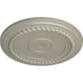 thumbnail image 3 of Ekena Millwork 19 5/8"OD x 1 1/2"P Alexandria Rope Ceiling Medallion (Fits Canopies up to 4 5/8"), Hand-Painted Pearl White, 3 of 6