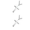 thumbnail image 1 of crativent Cross Necklace Fashionable Individual Wear-resistant Comfortable Lightweight New-style Unique Design Distinctive Chain Steel Color 2Set, 1 of 6