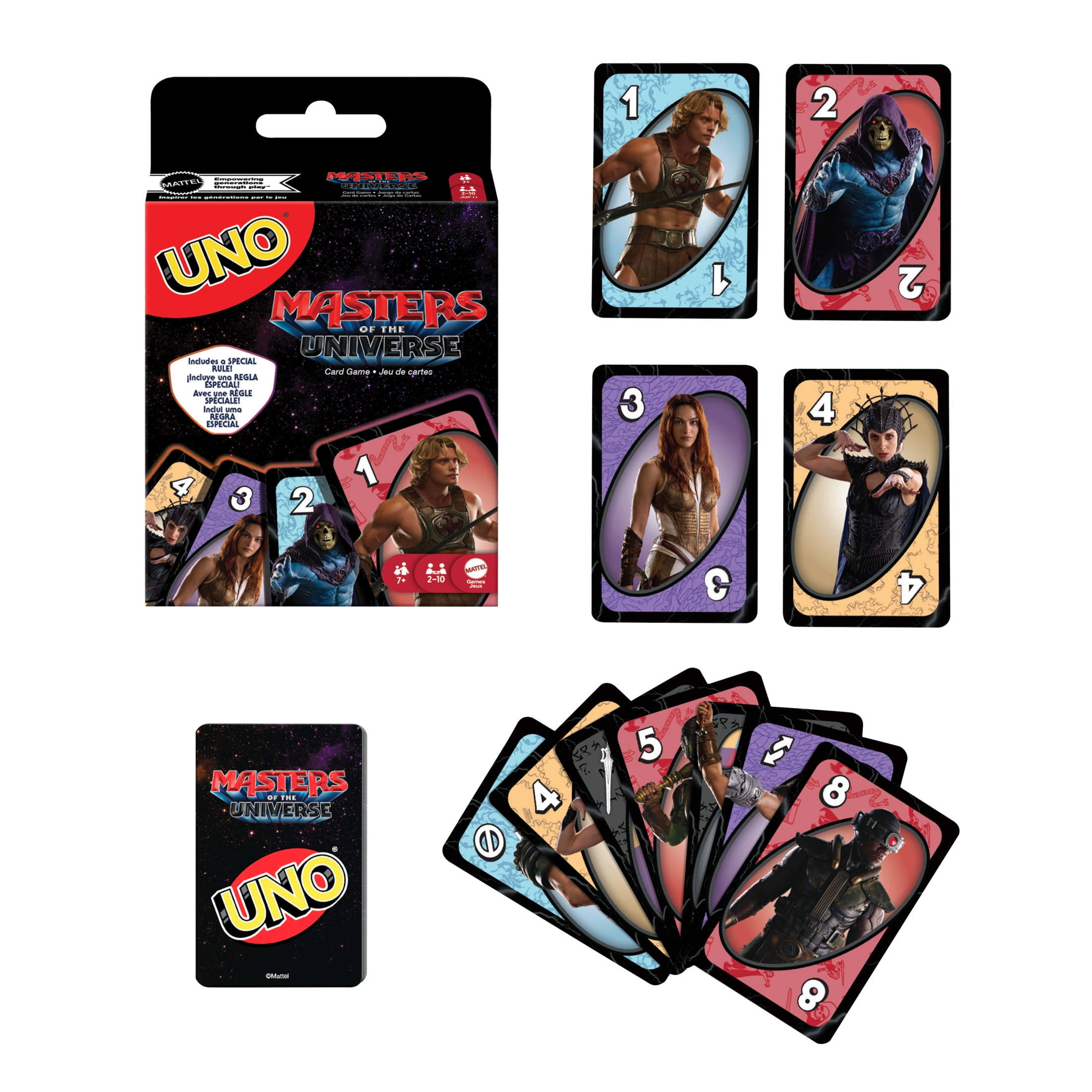 UNO Masters of the Universe Movie Card Game for Kid, Adult & Family Nights with Themed Deck