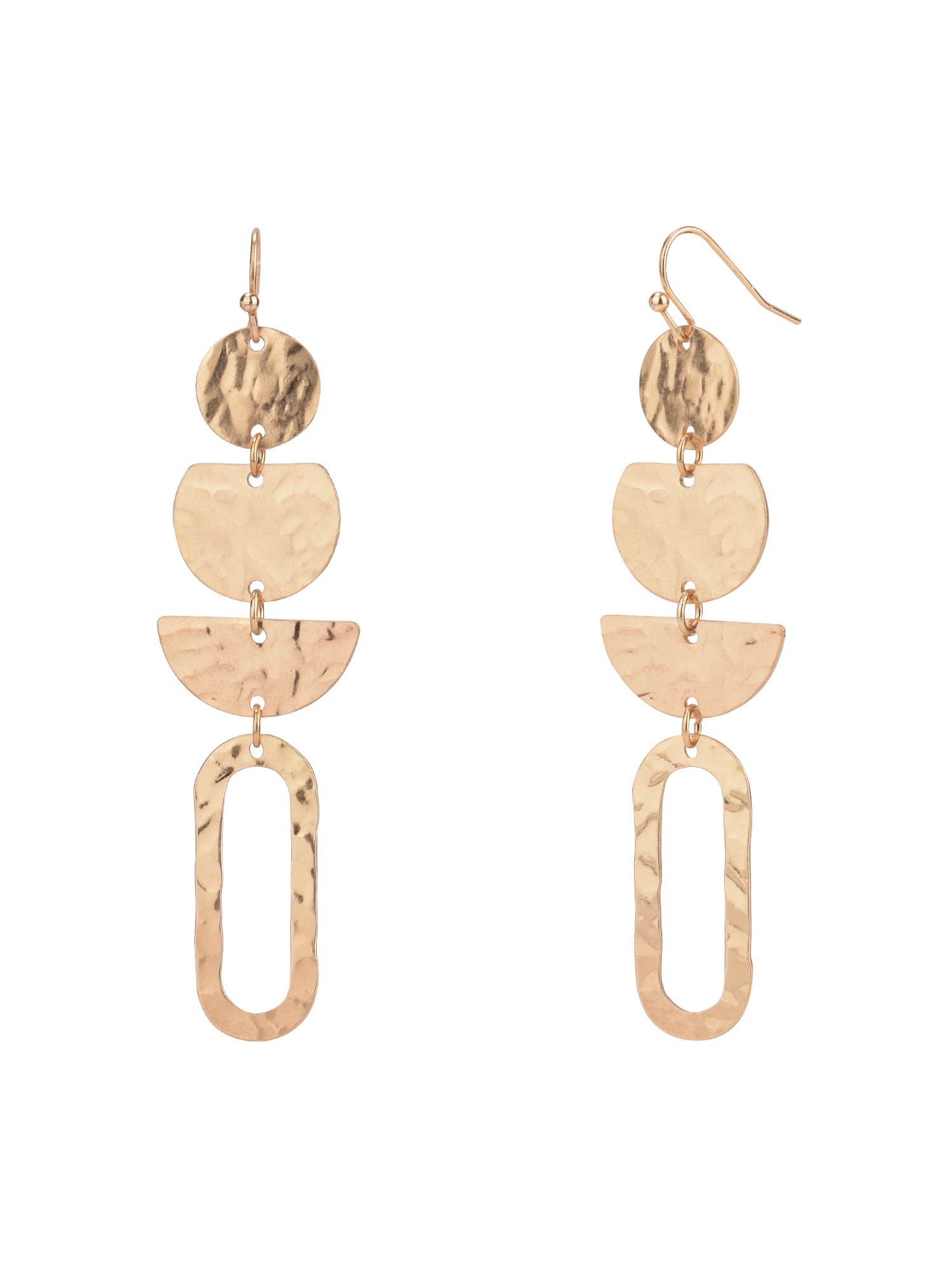 The Pioneer Woman - Women's Jewelry, Soft Silver-tone and Soft Gold-tone Metal Drop Duo Earring Set - image 4 of 6
