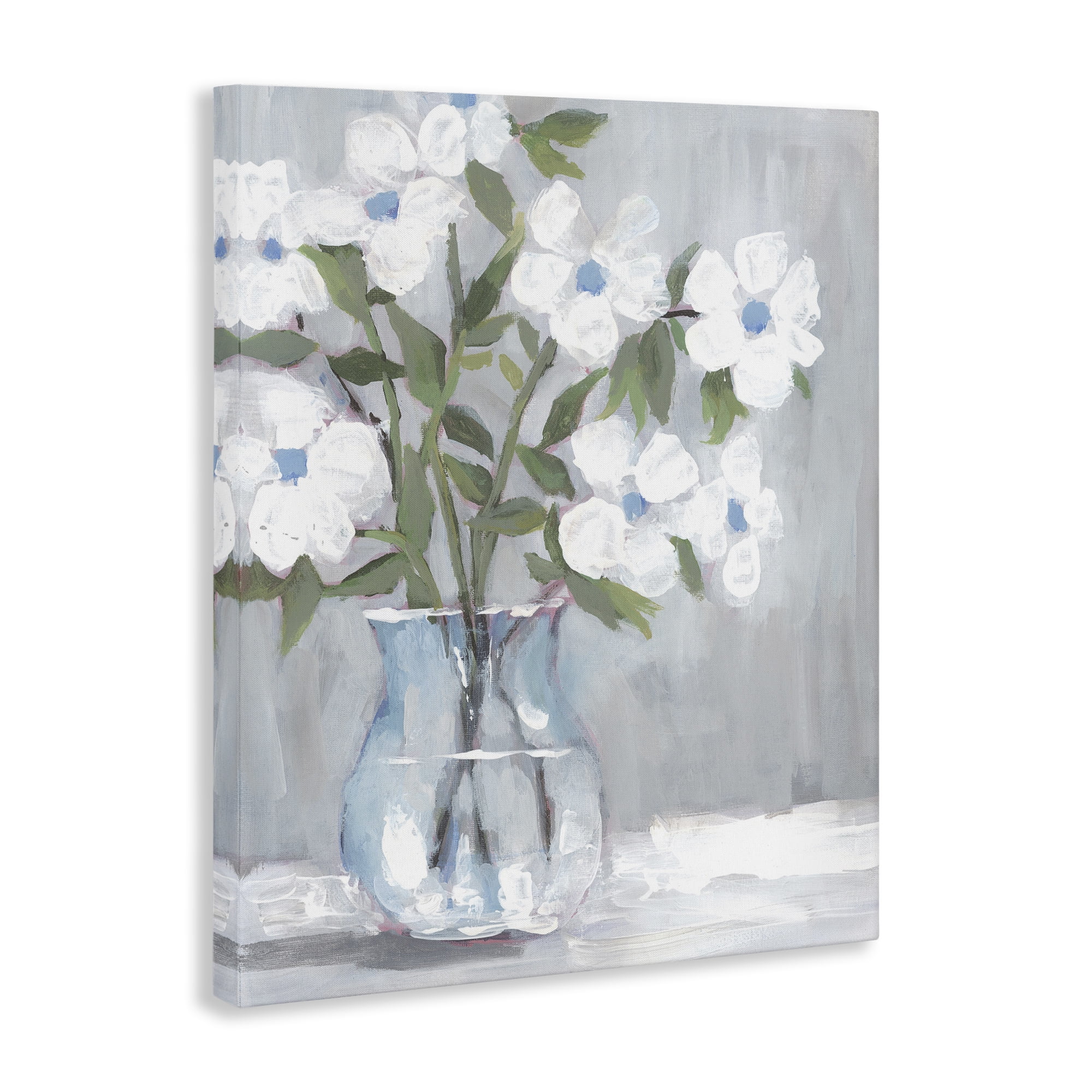 Stupell Industries Pale Blossom Bouquet Botanical & Floral Painting Gallery Wrapped Canvas Art Print Wall Art, 36 x 48