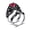 Rose Red, variant on Womens Skull Ring With Crossbones Diamond Inlay Design Punk Retro Gold Plated Jewelry Urban Punk Style Accents