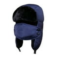 thumbnail image 6 of Winter Unisex Face Mask Earflap Plush Lined Hat Thick Warm Outdoor Riding Cap, 6 of 7