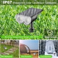 thumbnail image 2 of Focos solares para exteriores, 16 LED, IP67, impermeables, de anochecer al amanecer, luces de pared con luz diurna de 6500 K, luces solares para exteriores para jardín, 2 of 5