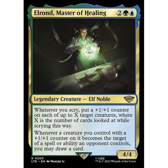 MtG Tales of Middle-Earth Rare Elrond, Master of Healing #200