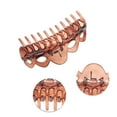 thumbnail image 2 of Unique Bargains 1 Pc Fashion Corrugated Edge Hair Clips Hairdo Clip Brown, 2 of 5
