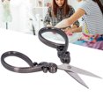 thumbnail image 3 of Scissors  Stitch Household Stainless Steel Pattern Cut Small Ruyi Retro Classical Cutters Shears Antique Vintage, 3 of 8