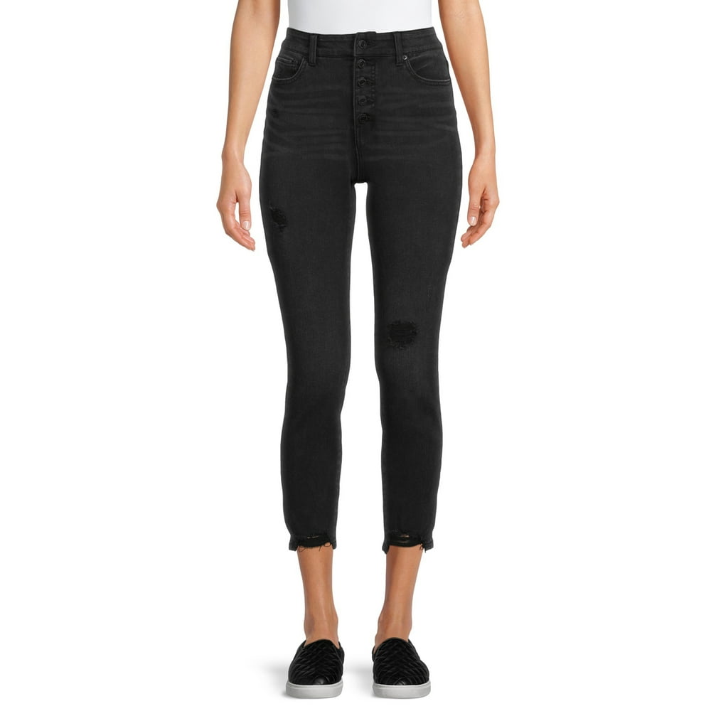 Time and Tru - Time and Tru Women's High Rise Skinny Jeans - Walmart ...