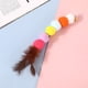 thumbnail image 5 of 3 uds varita para gato juguete suplemento cabeza de repuesto juguete interactivo para gato bola de pelo y pluma, 5 of 5