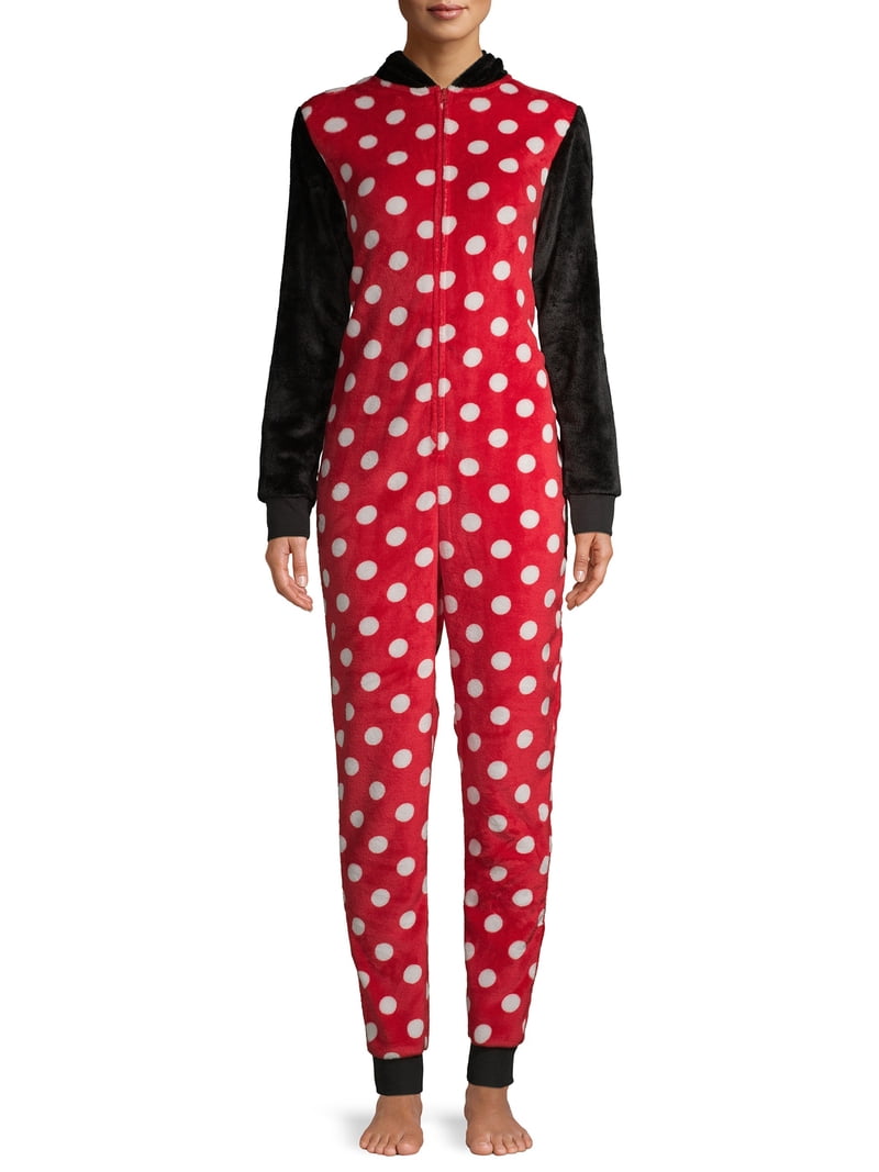 Disney Women's and Women's Plus Minnie Mouse Hooded Union Suit