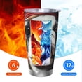 thumbnail image 5 of Bingfone Pirate Bulldog On Deck for 20 Oz Stainless Steel Travel Mug Double Wall Water Coffee Cup for Home,Office, Outdoor Works Great for Ice Drinks and Hot Beverage-Without Straw, 5 of 8