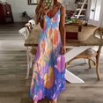 thumbnail image 3 of Vibe Blooming Tulips Sleeveless Dress Women's Luxury Party Dress Birthday Dresses for Women, 3 of 7