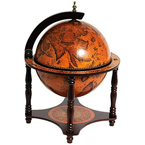 Globe bar 13 inches- 4 legged stand-red