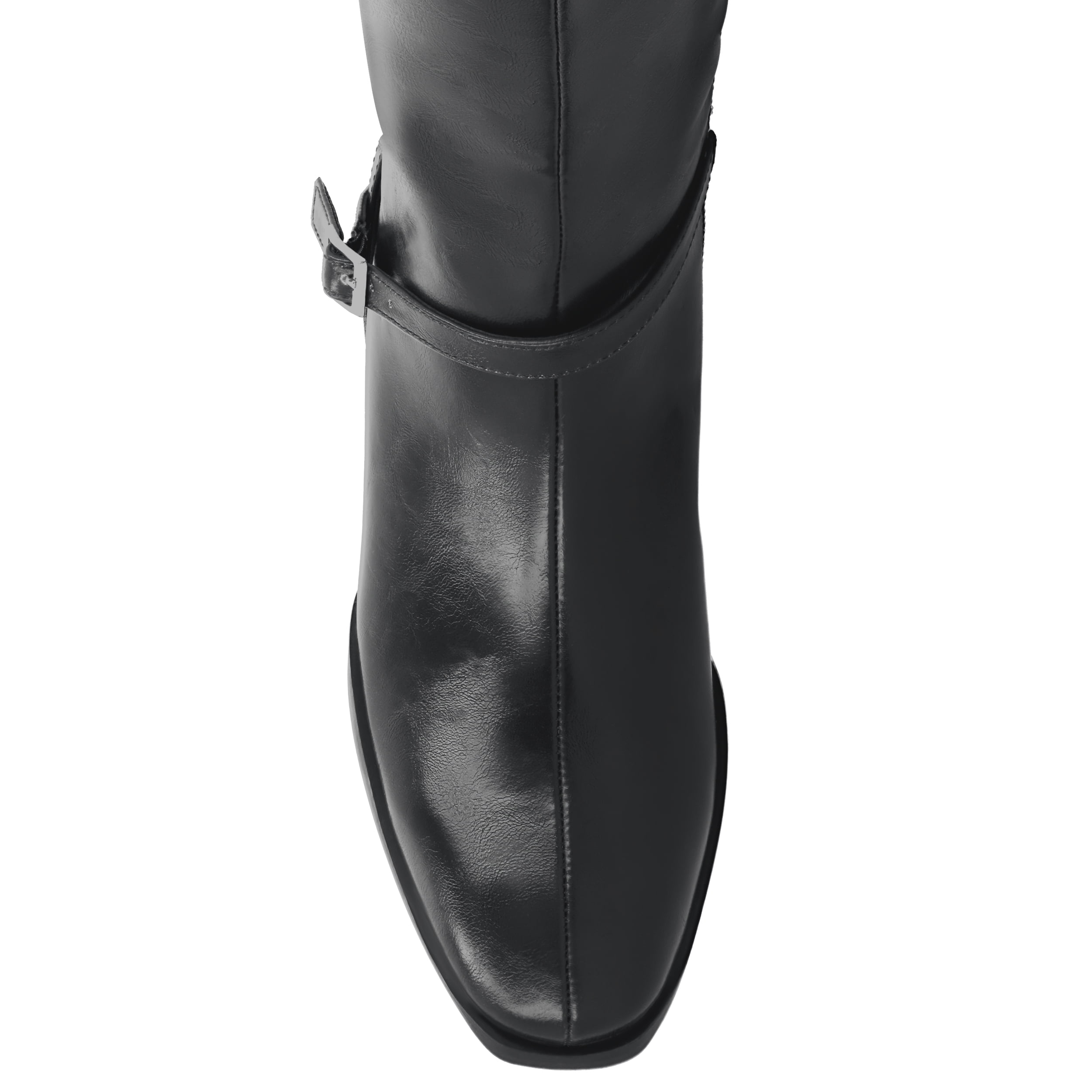 Journee Womens Rhianah Stacked Block Heel Square Toe Boots