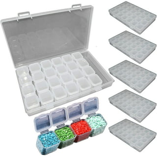 Ready Stock】Diamond Painting Accessories Storage Boxes with Tools, 60 Slots Diamond  Art Accessories Storage Box Tools Bead Storage Box Crystal Art Accessories  5D Diamond Painting Kits