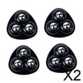 thumbnail image 1 of 2 X 4 Piezas De Deslizadores De Ruedas Autoadhesivos Para Contenedores De Almacenamiento De Pequeños Electrodomésticos De Color Negro, 1 of 8