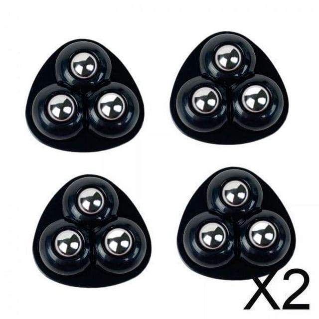 2 X 4 Piezas De Deslizadores De Ruedas Autoadhesivos Para Contenedores De Almacenamiento De Pequeños Electrodomésticos De Color Negro