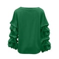 thumbnail image 4 of Ailaofu Blouses for Women Dressy Casual Long-Sleeve Women's Top with Ruched Sleeves, 4 of 7