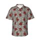 thumbnail image 1 of Fotbe Leopard Print Rose Camisa Hawaiana para Hombre Unisex – Camisa Casual de Verano con Botones de Manga Corta de Algodón y Lino,Medium, 1 of 7