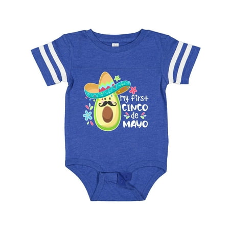 

Inktastic My 1st Cinco De Mayo Avocado in Sombrero Gift Baby Boy or Baby Girl Bodysuit